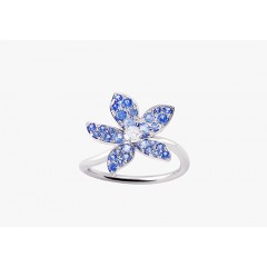 Ring L’essentielle MM WG Diamond Sapphire 049
